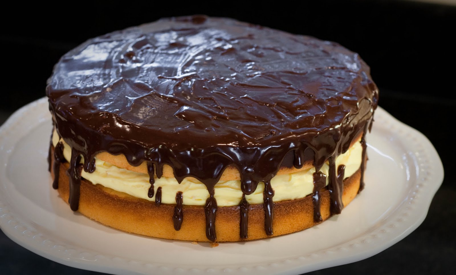 Boston Cream Pie — boston cream pie , cake , chocolate , dessert — For