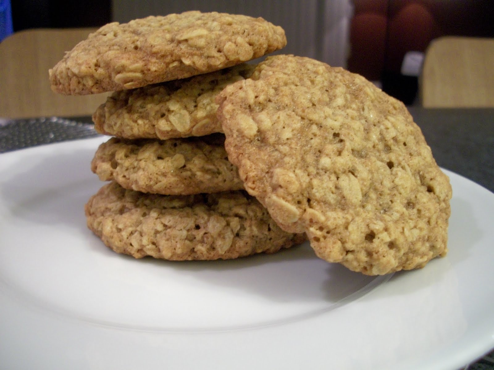Brooke Bakes Ginger Oatmeal Cookies
