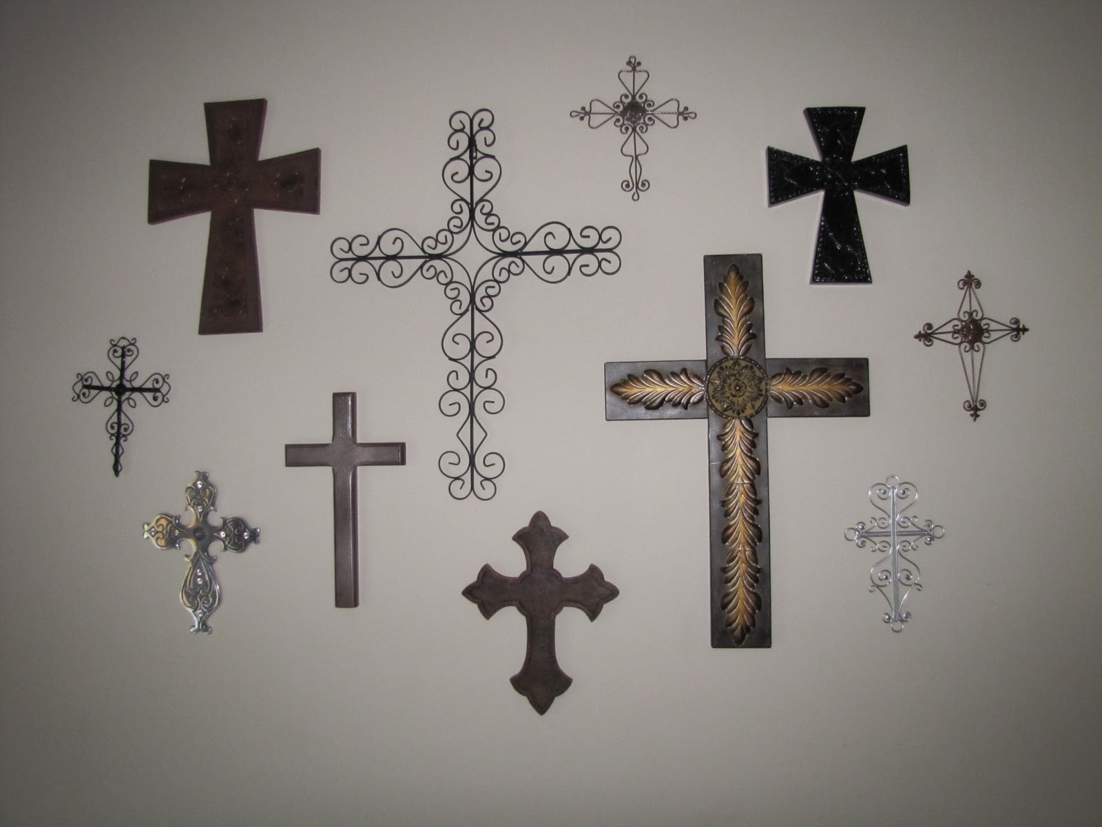 Sustainably Chic Designs Wall of Crosses