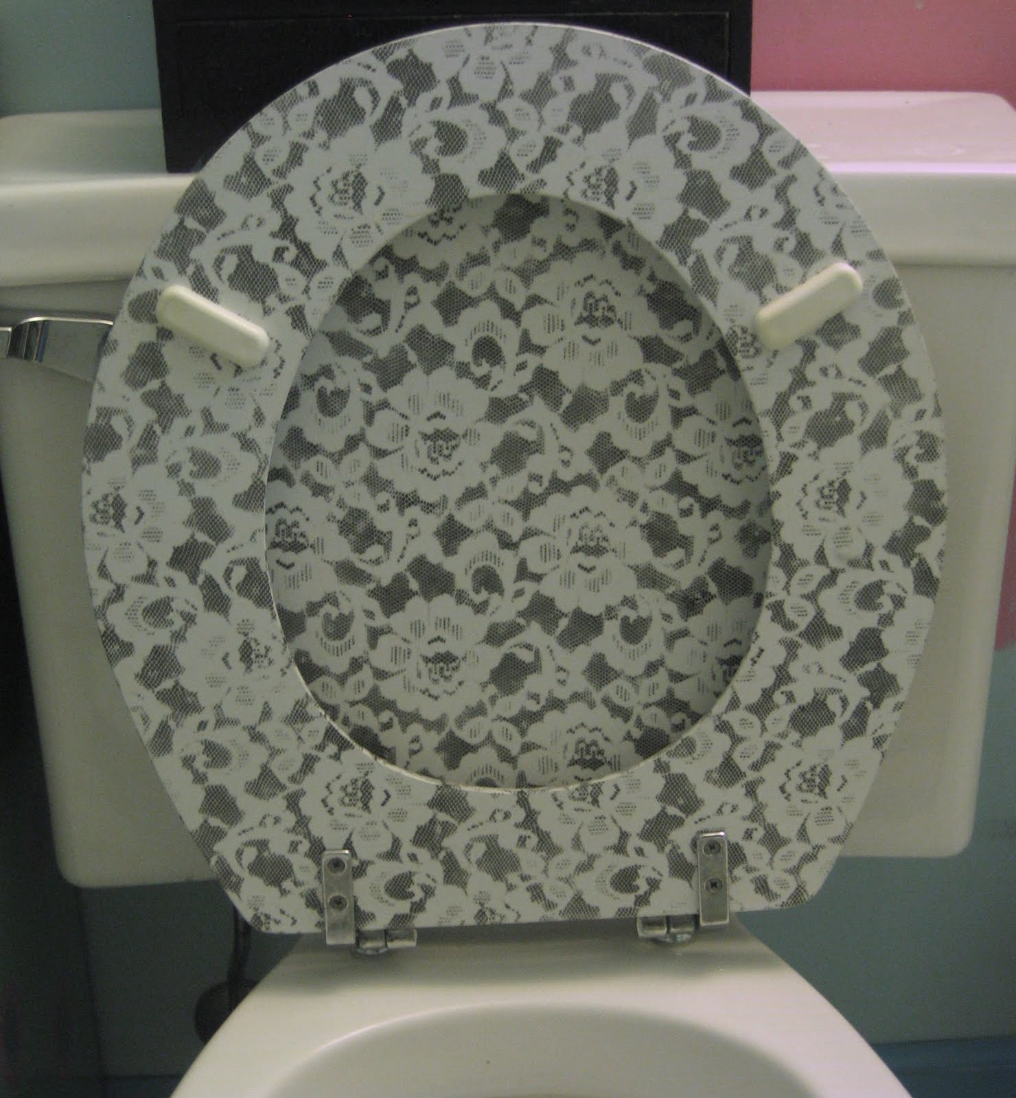 on the verge of snapping Toilet Seat/Cover ReVamp