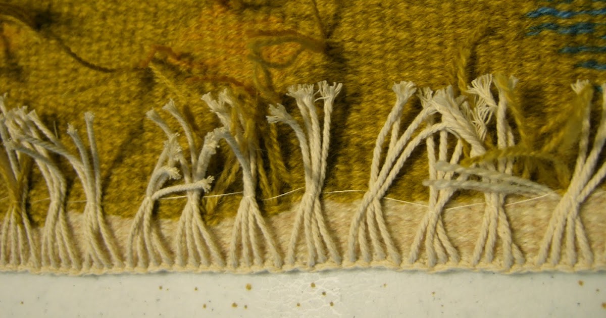 works in progress tapestry finishing process