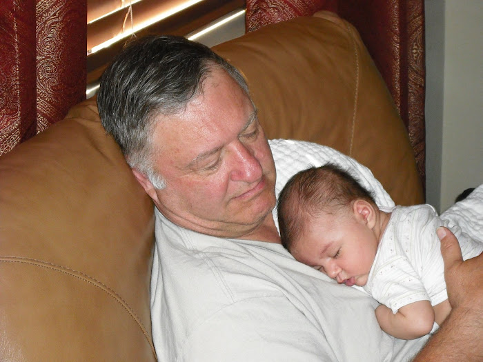Grandpa Frank and Baby Kylie taking a snooze