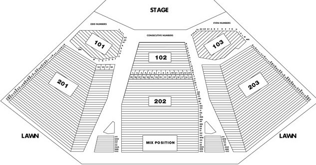 Alpine Valley Seating Chart With Seat Numbers