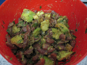 Avocado and bean dip, adapted from Moosewood Restaurant Low-Fat Favorites