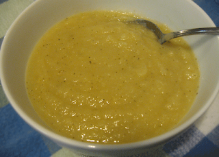 amazingly delicious parsnip and pear soup, adapted from The Perfect Pantry