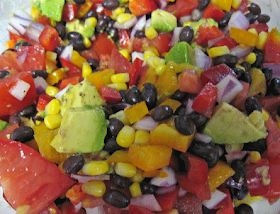 colorful black bean salad, adapted from Could It Be...Seitan?