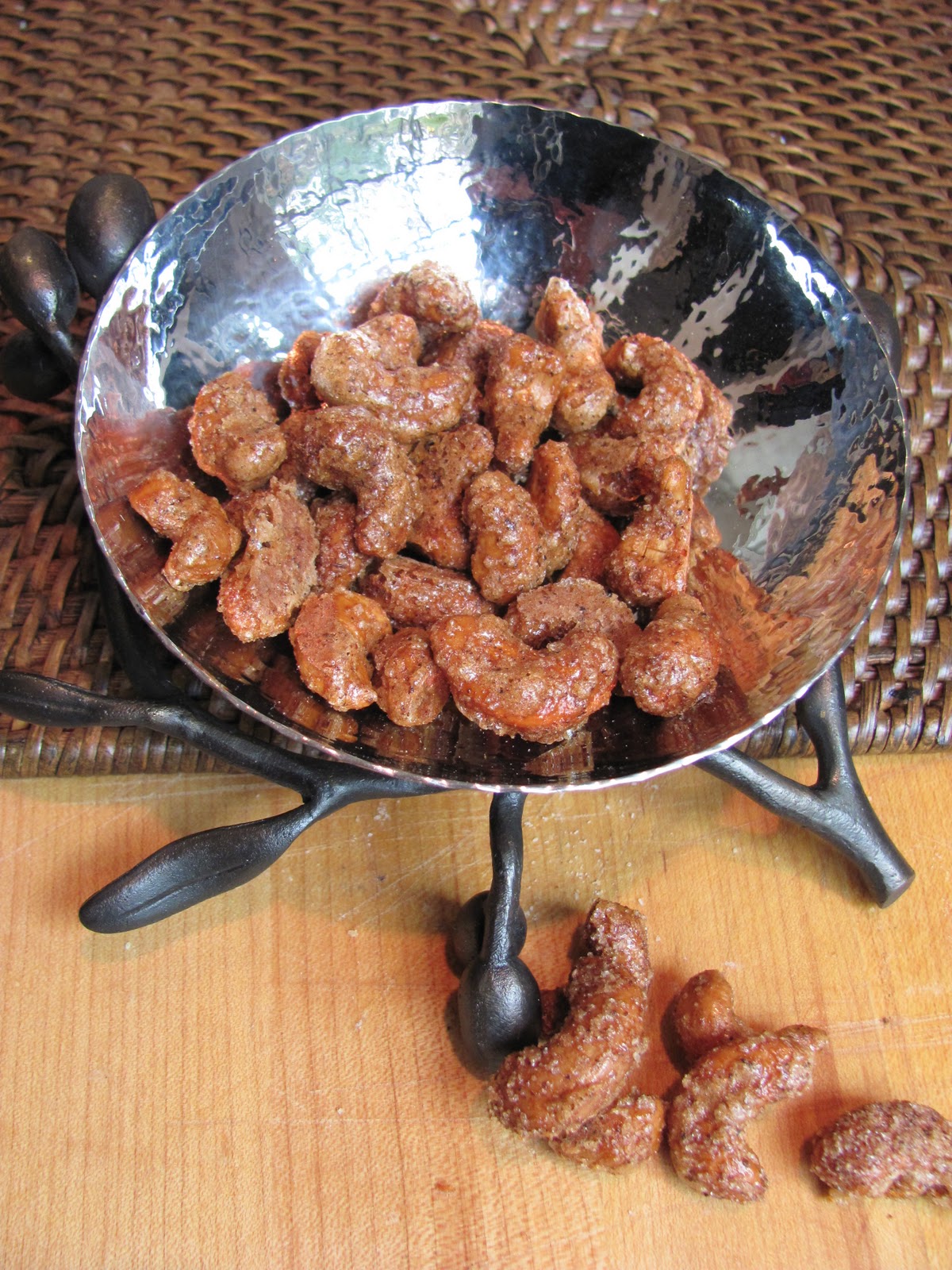 Sweet and Spicy Cocktail Nuts That Skinny Chick Can Bake