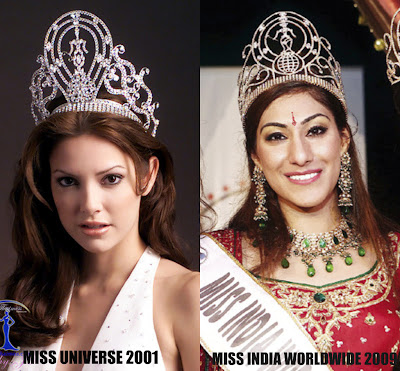 Miss Universe and Miss World Crown: Look A Like MU+vs.+MIWW