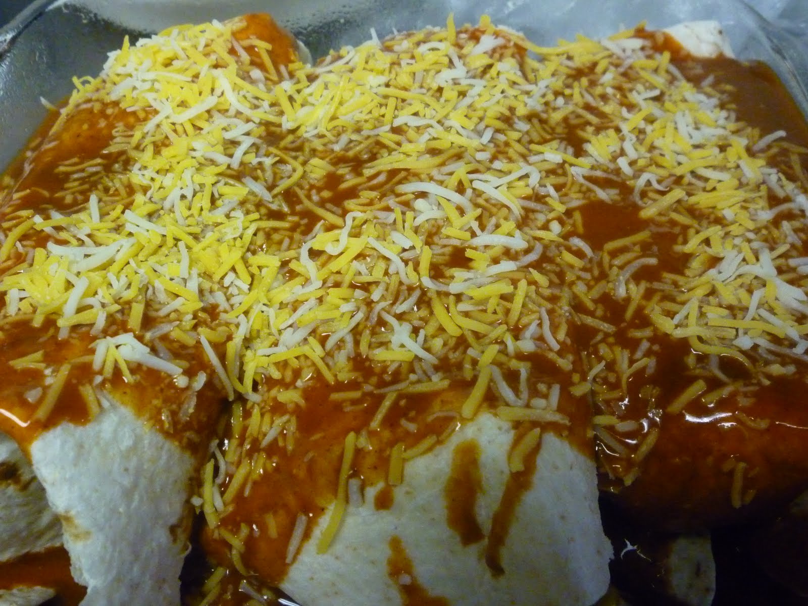 Classy Eats Baked burrito enchilada.
