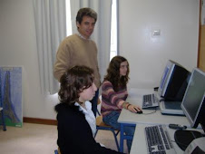 Prof. Max Teles / alunas Joana Ferreira e Ana Aguiar
