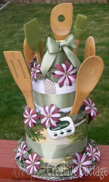 Robin S Creative Cottage Bridal Shower Towel Cake