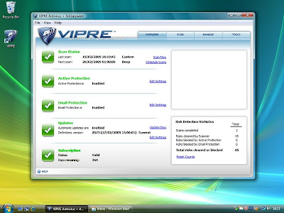 vipre interface