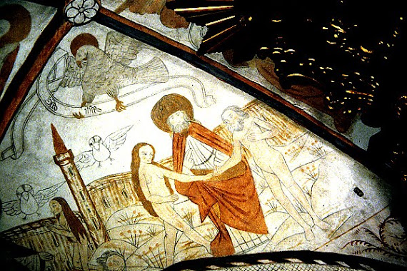 God weds Adam & Eve by joining their hands