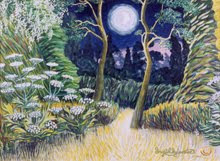 Moon over the Circular Garden