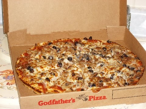 A Man's Gotta Eat: Godfather's Pizza (redux)