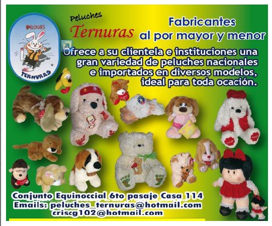 peluches al por mayor quito
