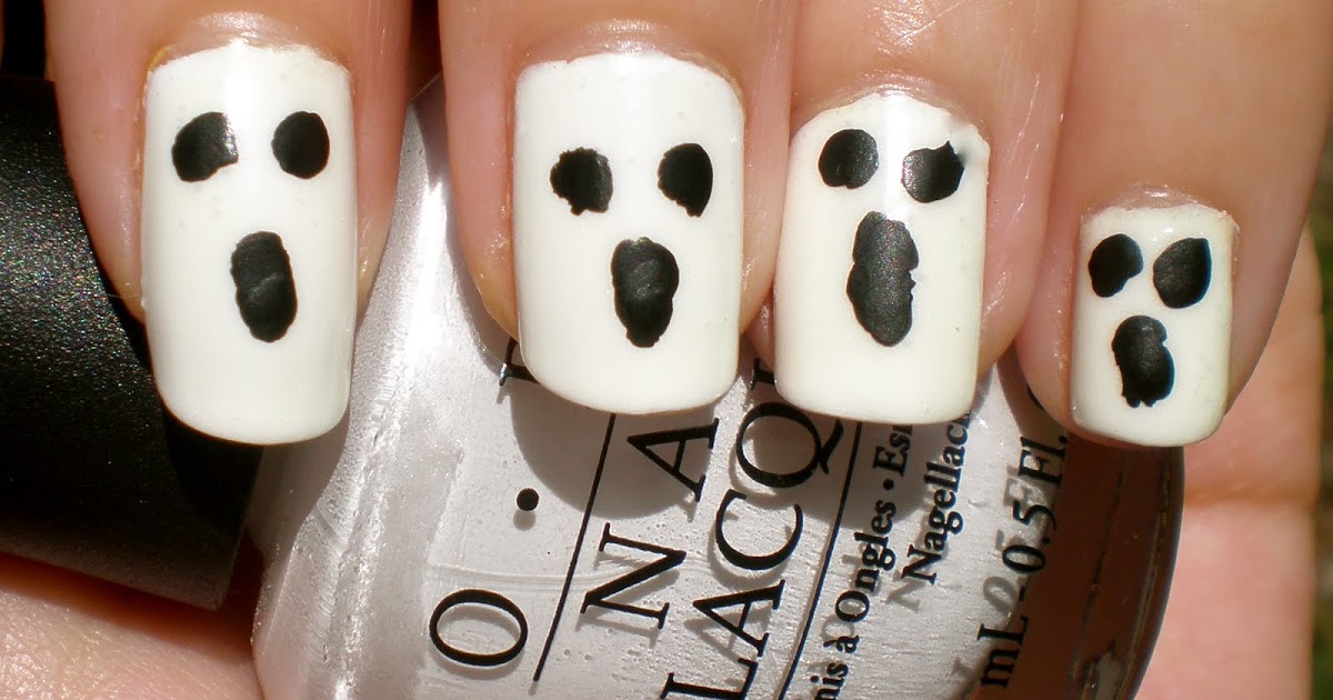 9. Ghost Nail Polish Designs - wide 9