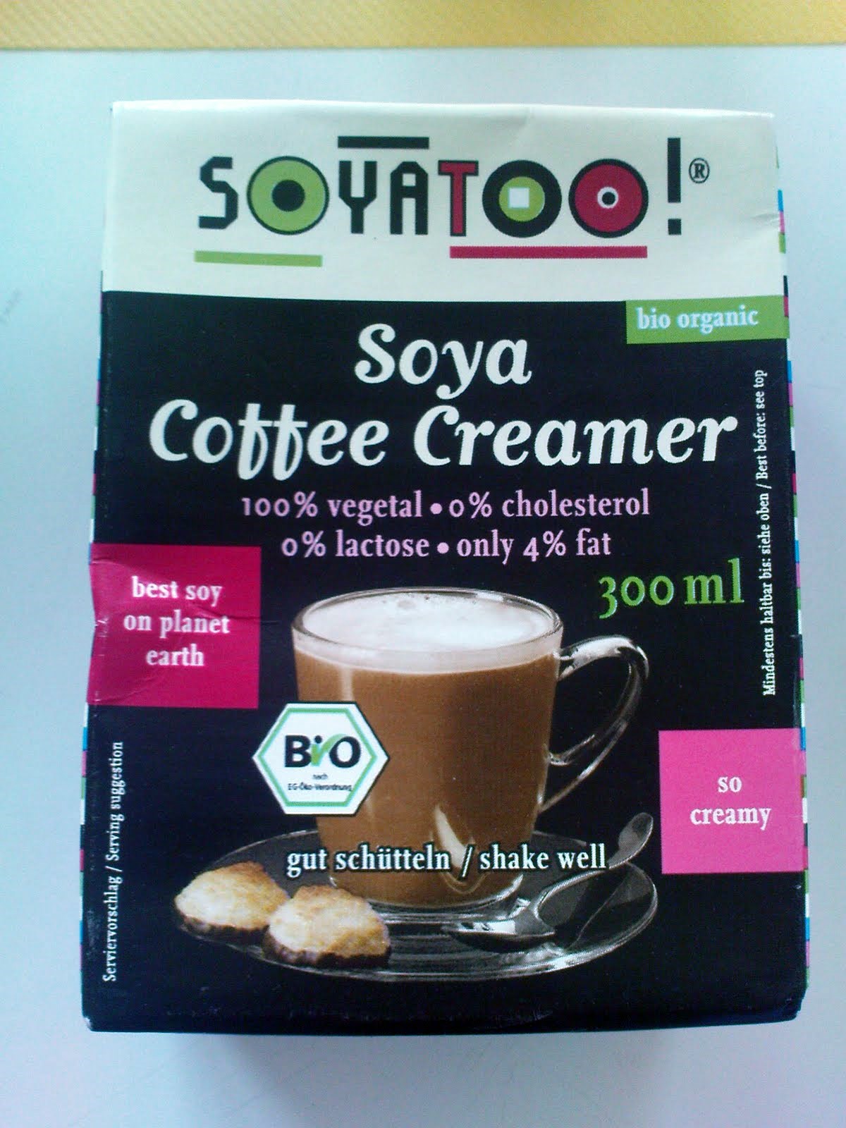 vegane Kaffeesahne Soyatoo Soya Coffee Creamer