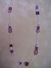 Pink spacer necklace