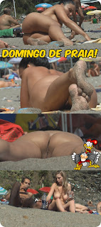 Peladas na praia de nudismo