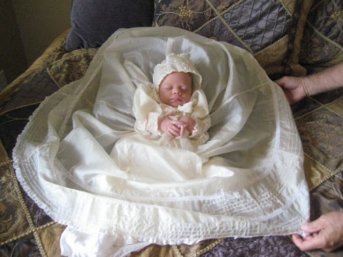 Alex in the Baptismal Gown