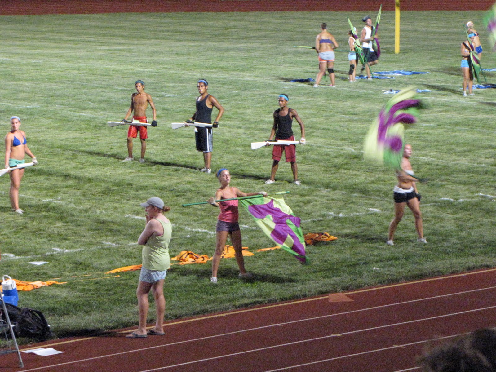 Trial and Error by Ro Blue Knights Drum and Bugle Corps Practicing at WDHS