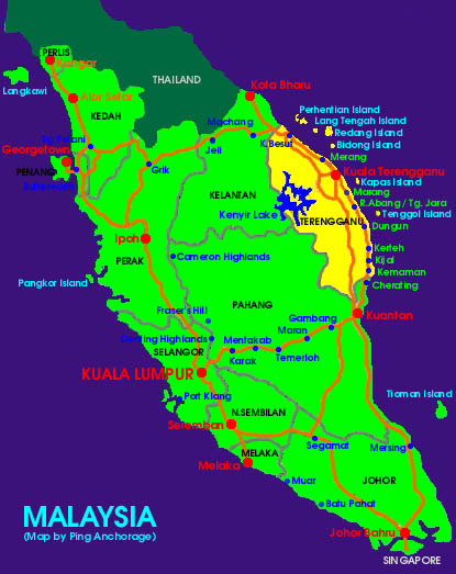 click here to see location of Malaysia in South East Asia