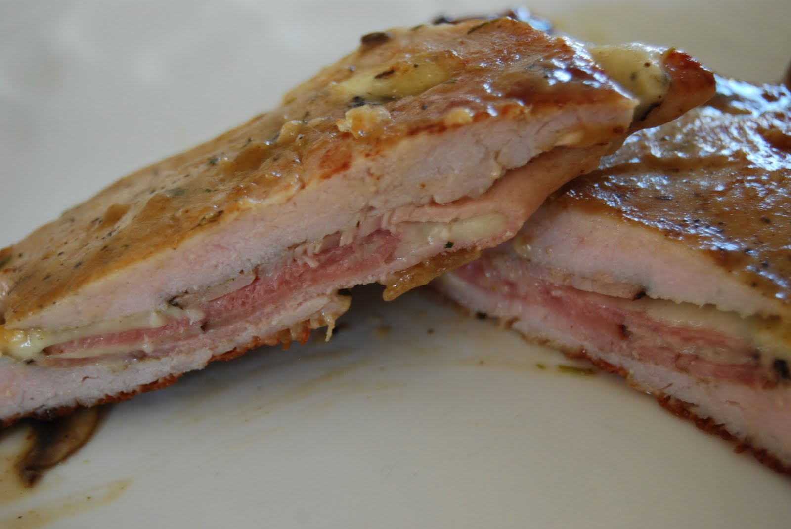 Rachael/Rachel Adventure 98 Ham and CheeseStuffed Pork Chops with