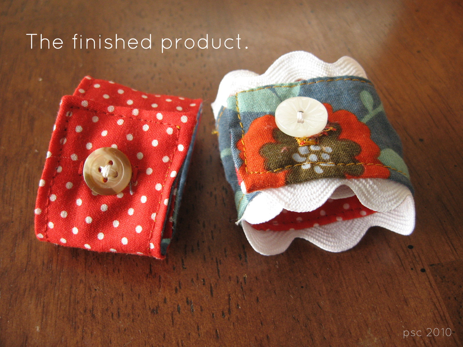 Pickup Some Creativity Reversible Fabric Napkin Ring Tutorial