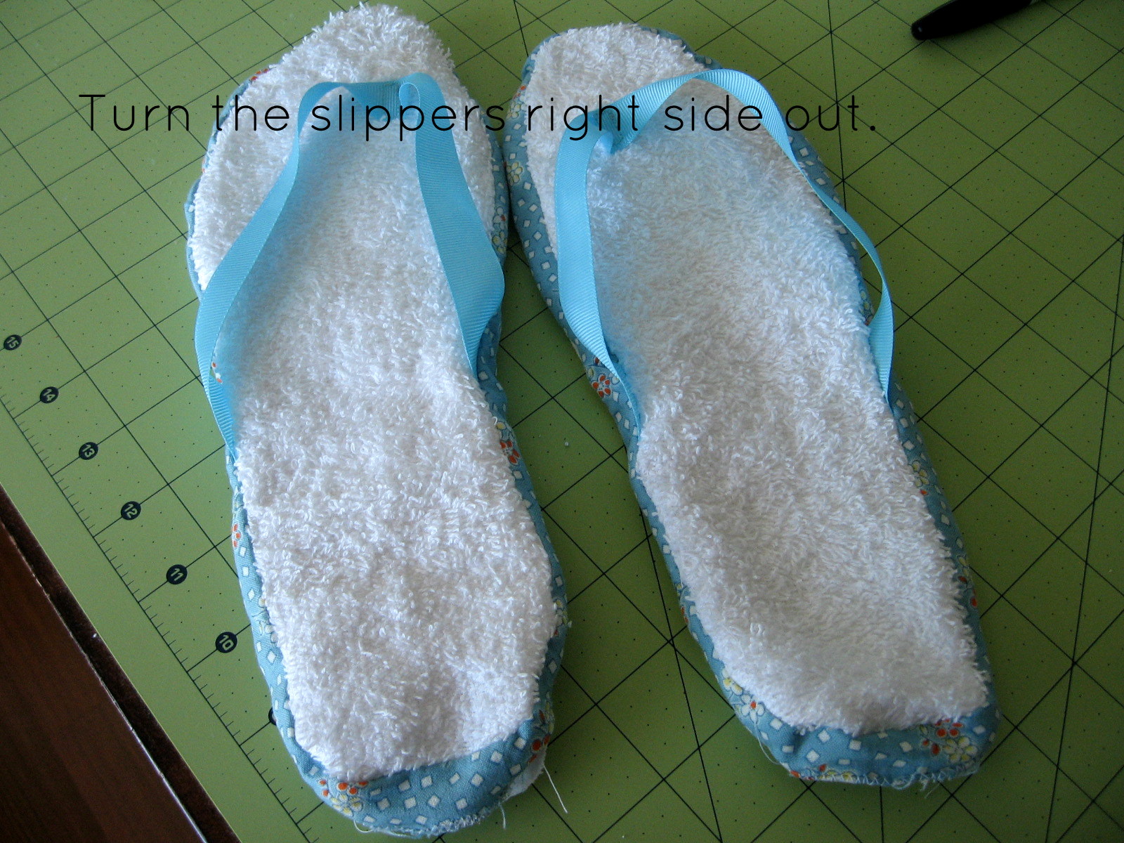 Pickup Some Creativity Spa Slipper Tutorial