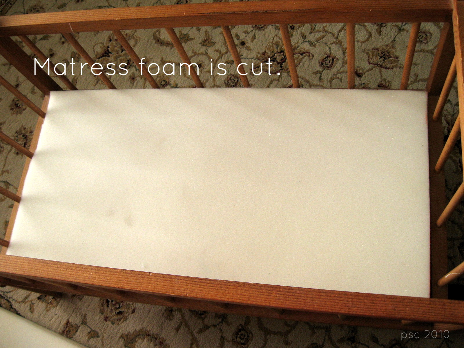 Pickup Some Creativity Doll Crib Mattress and Sheet Tutorial