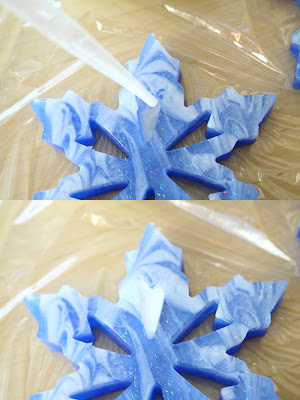 Learn how to create gorgeous snowflake soap!