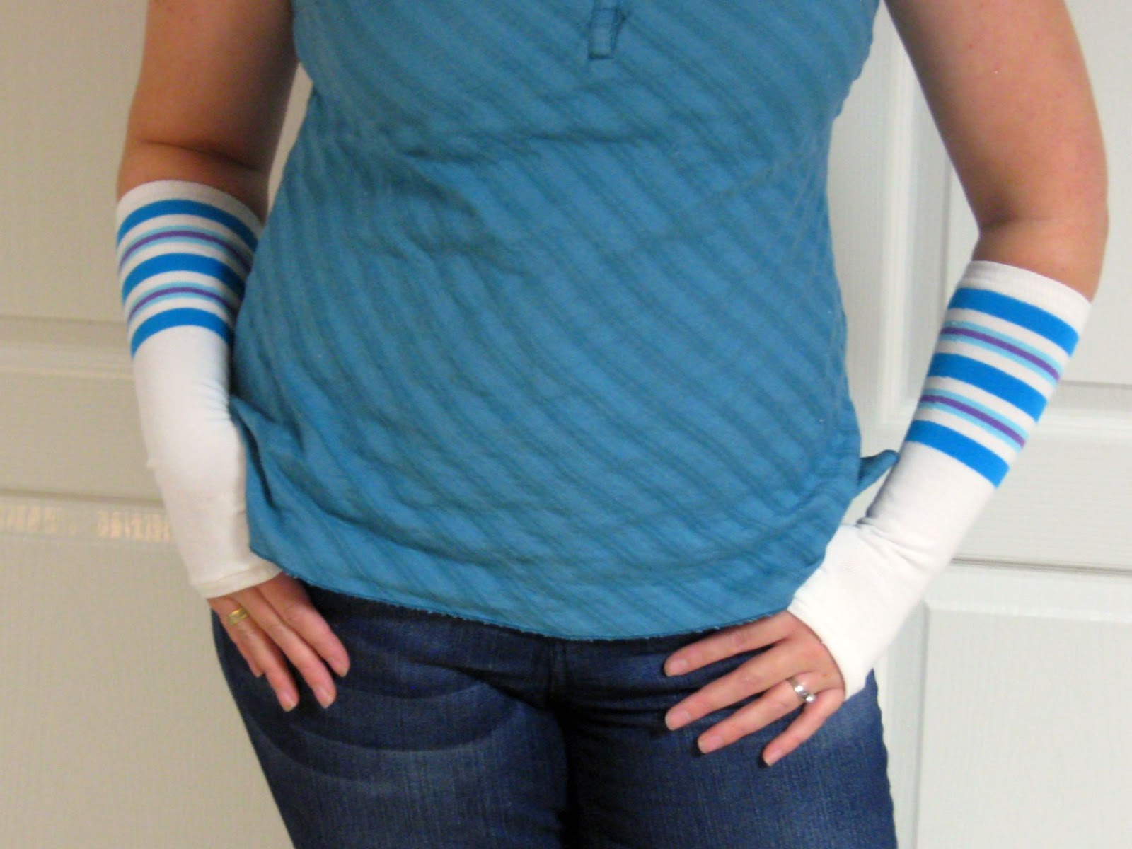 Craft with Confidence Socks to Arm Warmers