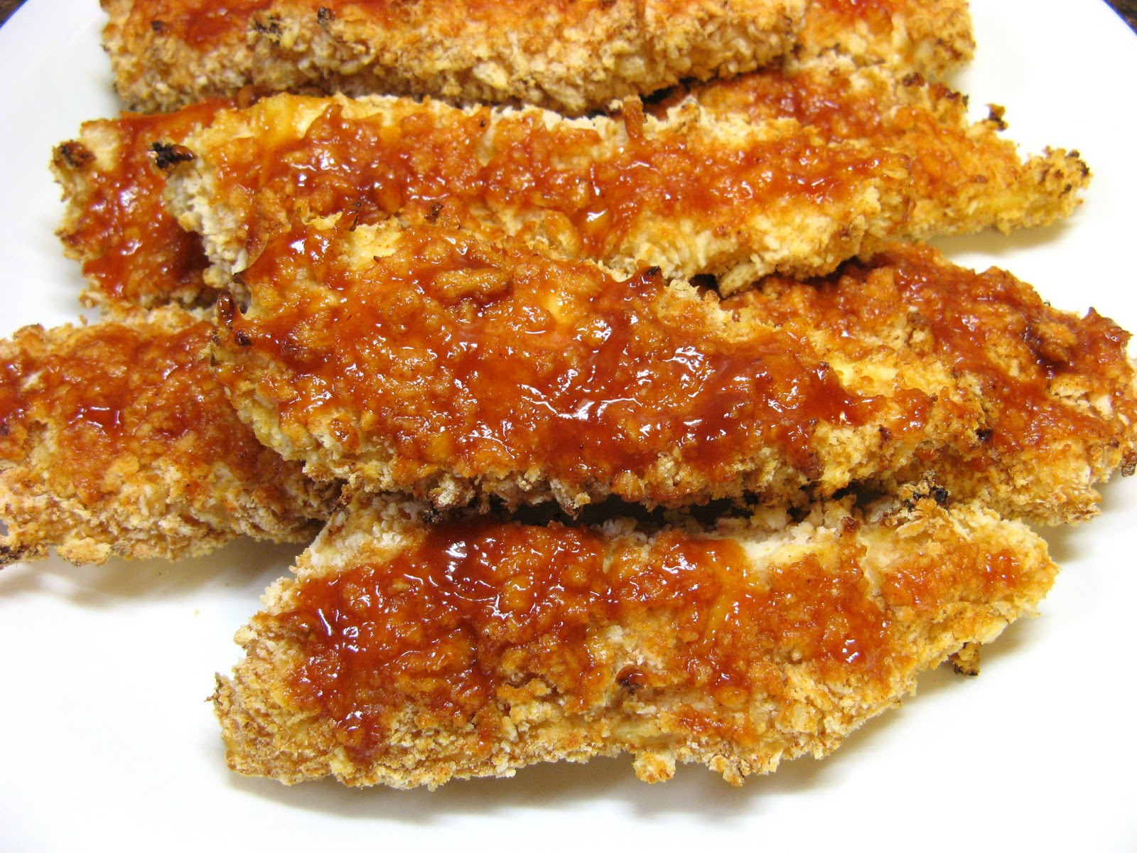 The WellFed Newlyweds Crispy BBQ Chicken Fingers