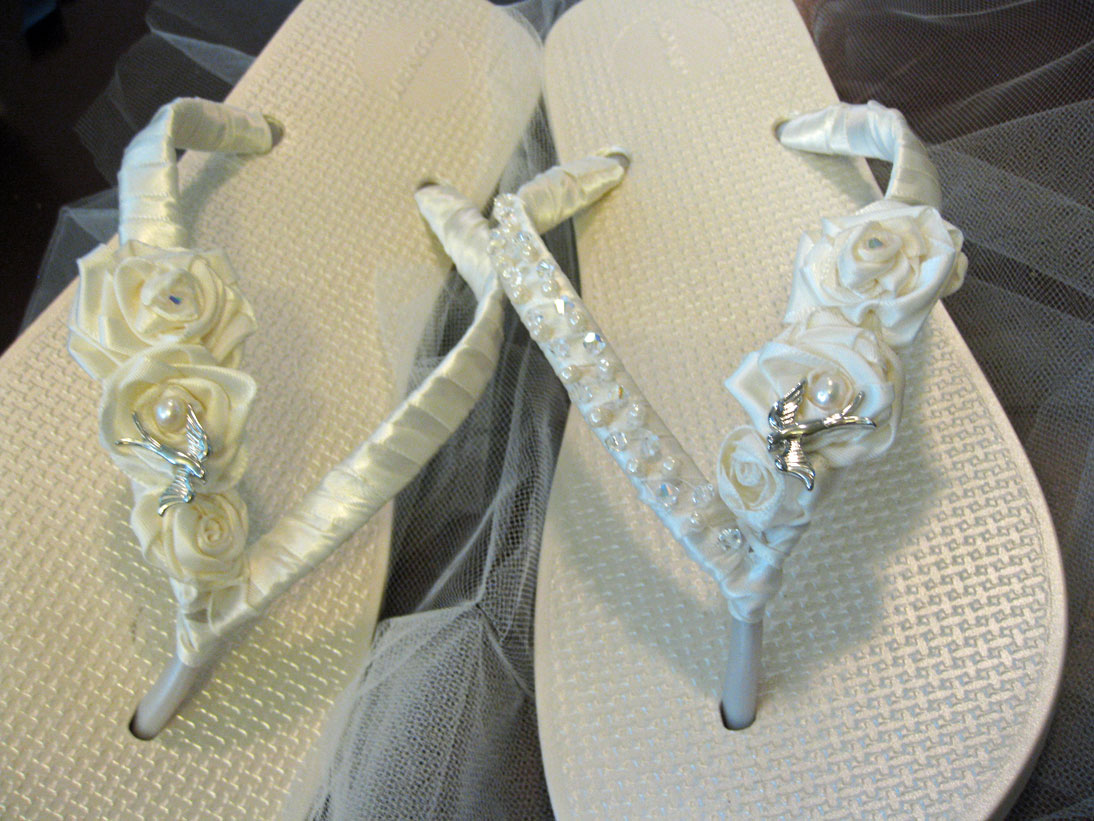 SewOverIt The Brides Flip Flops