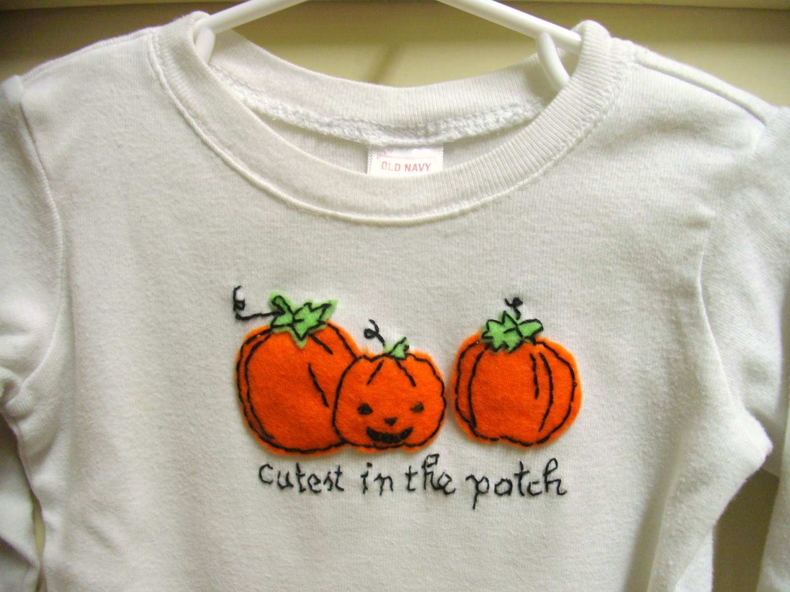Sew Homegrown Janie and Jackolantern DIY Tshirt Applique
