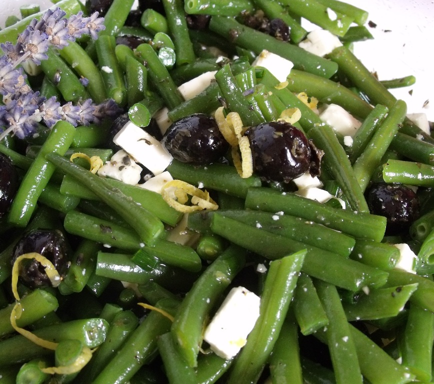 Cherry Blossom's Table Green Bean, Kalamata, Feta & Lavender Salad