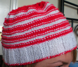 Red and White Striped Hat