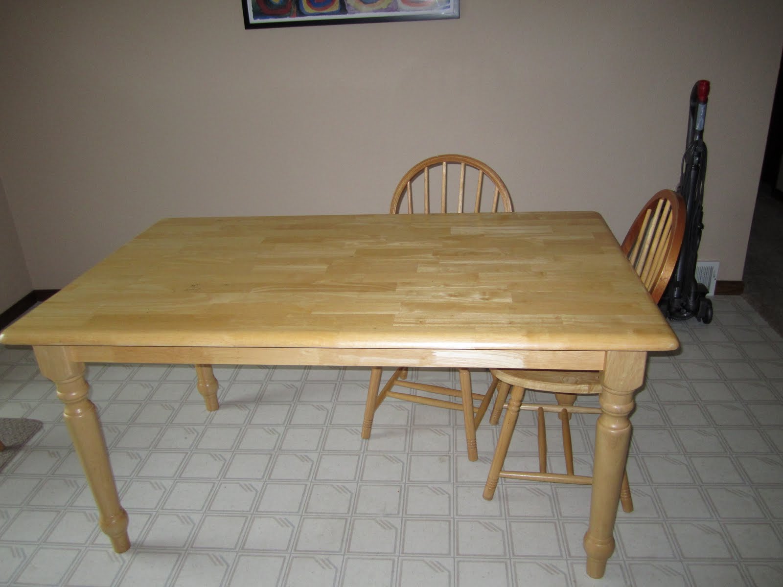 Life's Experiences Spray painting the table