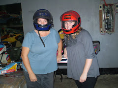 Rhonda and I Go-Karting