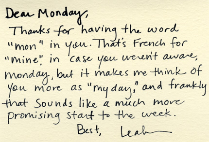 Dear Monday