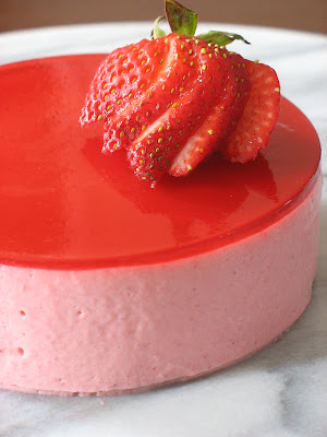 Strawberry Mirror Cake