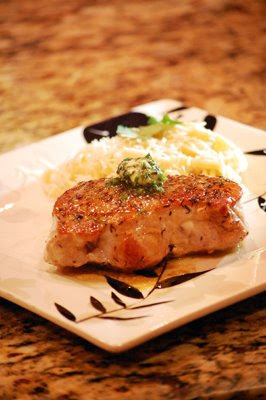 Creating Post It Notes Pork Loin Chops W Garlic Herb Butter