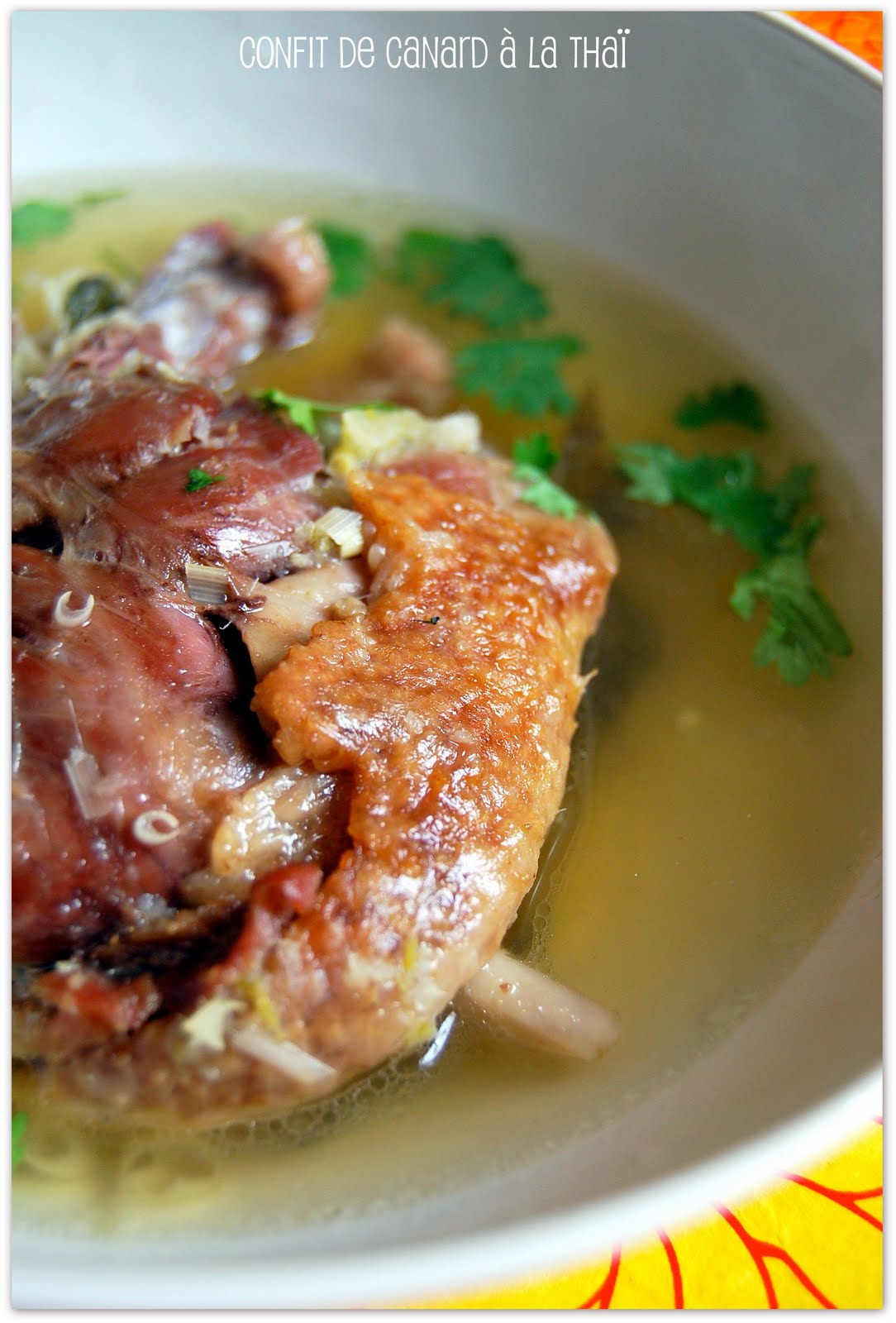 Confit de canard, bouillon thaï selon Frenchie
