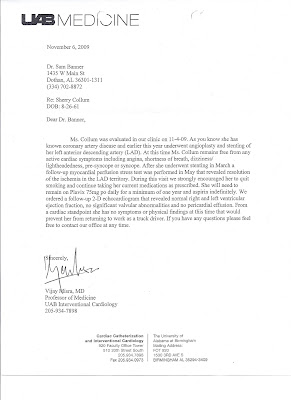 The letter Dr. Gooheart mailed directly to Dr. Flagman