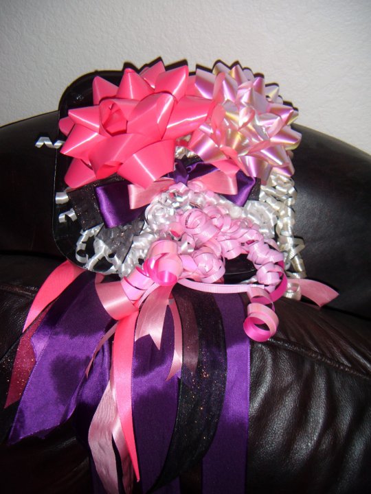 Bow bouquet for the Rehearsal compliments of my darling sister maid of 