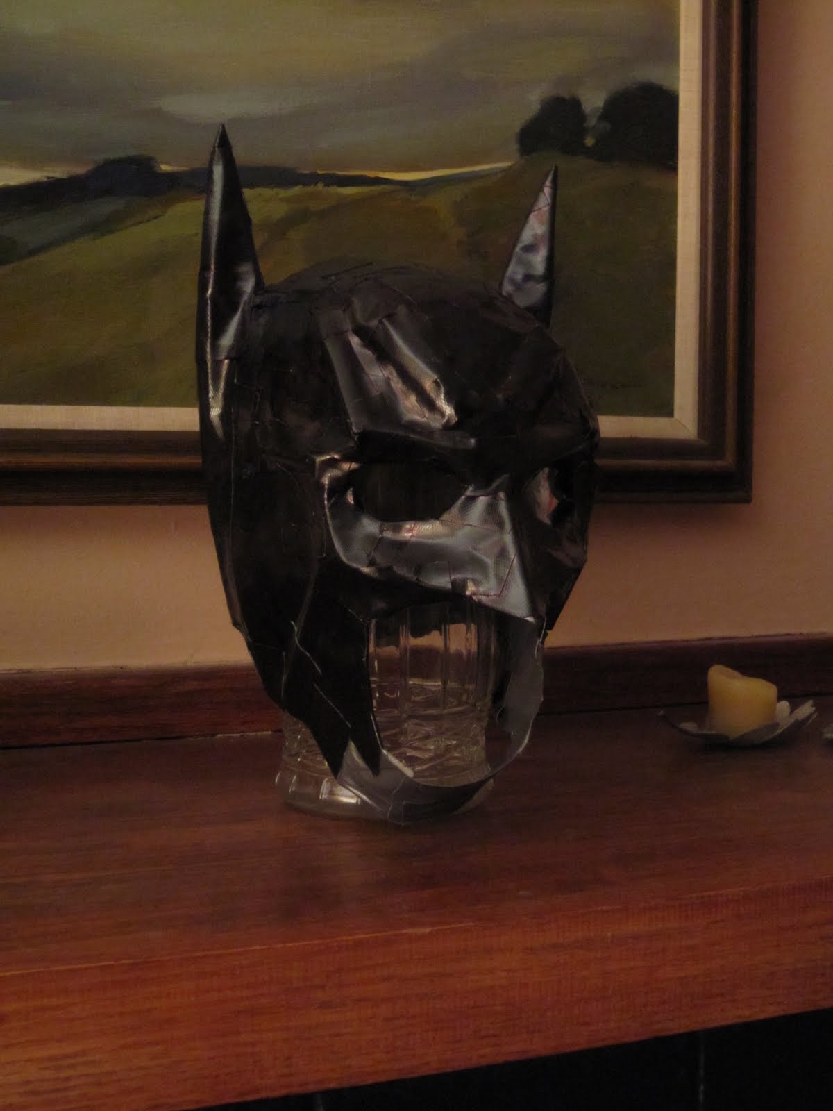 Chuck Does Art DIY (do it yourself) Batman Costume Mask