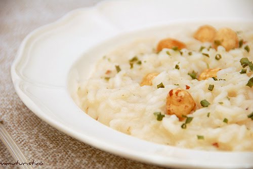 RISOTTO NOCCIOLE LARDO E GRAPPA