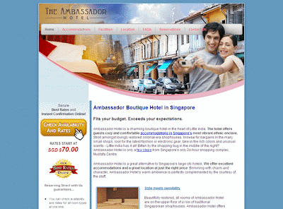 Boutique Hotel Singapore || Ambassador Hotel- Heart of Little India Singapore