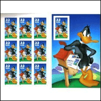 1999 Daffy Duck Pane of 10 Stamps (3306)